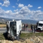 Türkiyədə iki avtomobil toqquşub, 1 nəfər ölüb, 24 nəfər yaralanıb