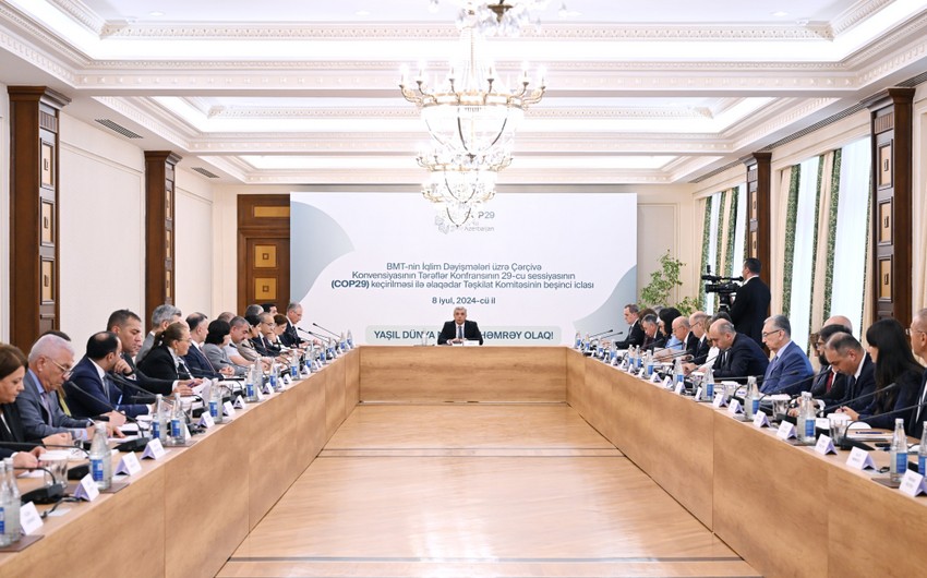 Samir Nuriyev məmurlarla iclas keçirdi, tapşırıqlar verildi - FOTOLAR