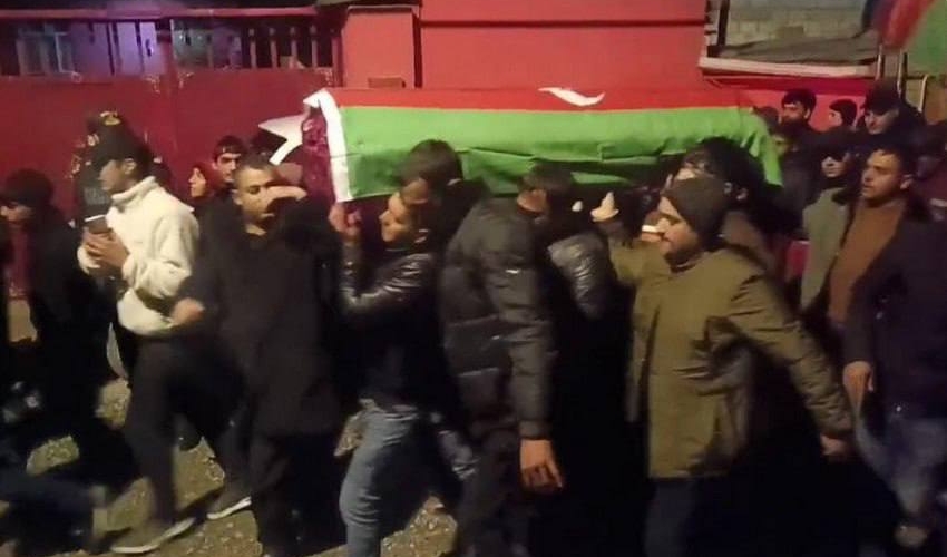Qar uçqununa düşmüş hərbi qulluqçunun nəşi ailəsinə təhvil verilib - FOTO
