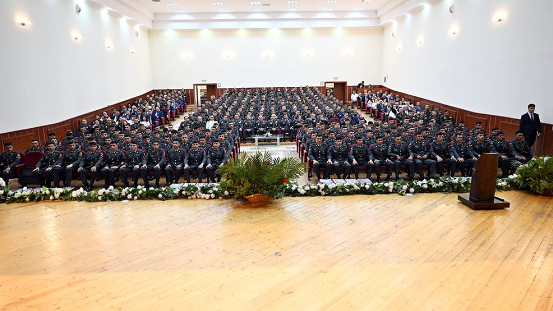 Bakı Hərbi Kollecində buraxılış mərasimi keçirilib - FOTOLAR