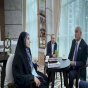 Şahin Mustafayev Fərzanə Sadiqlə müzakirələr apardı
