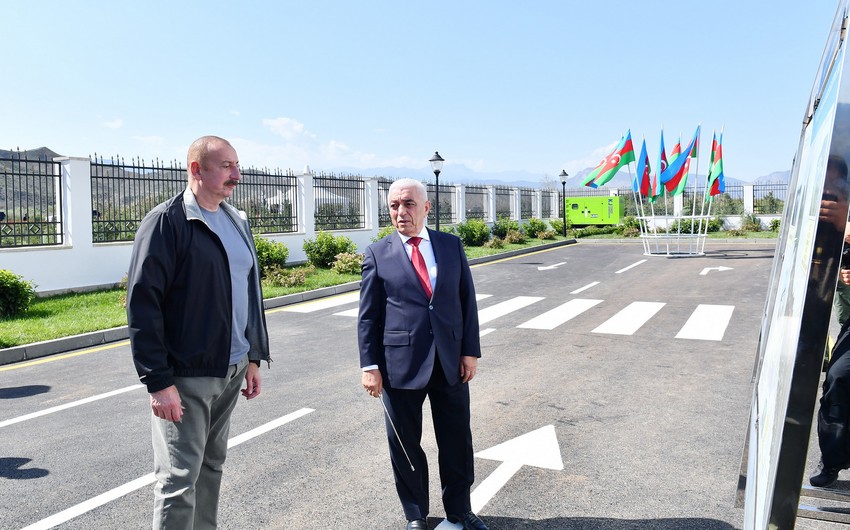 İlham Əliyev Su Elektrik Stansiyasının açılışında