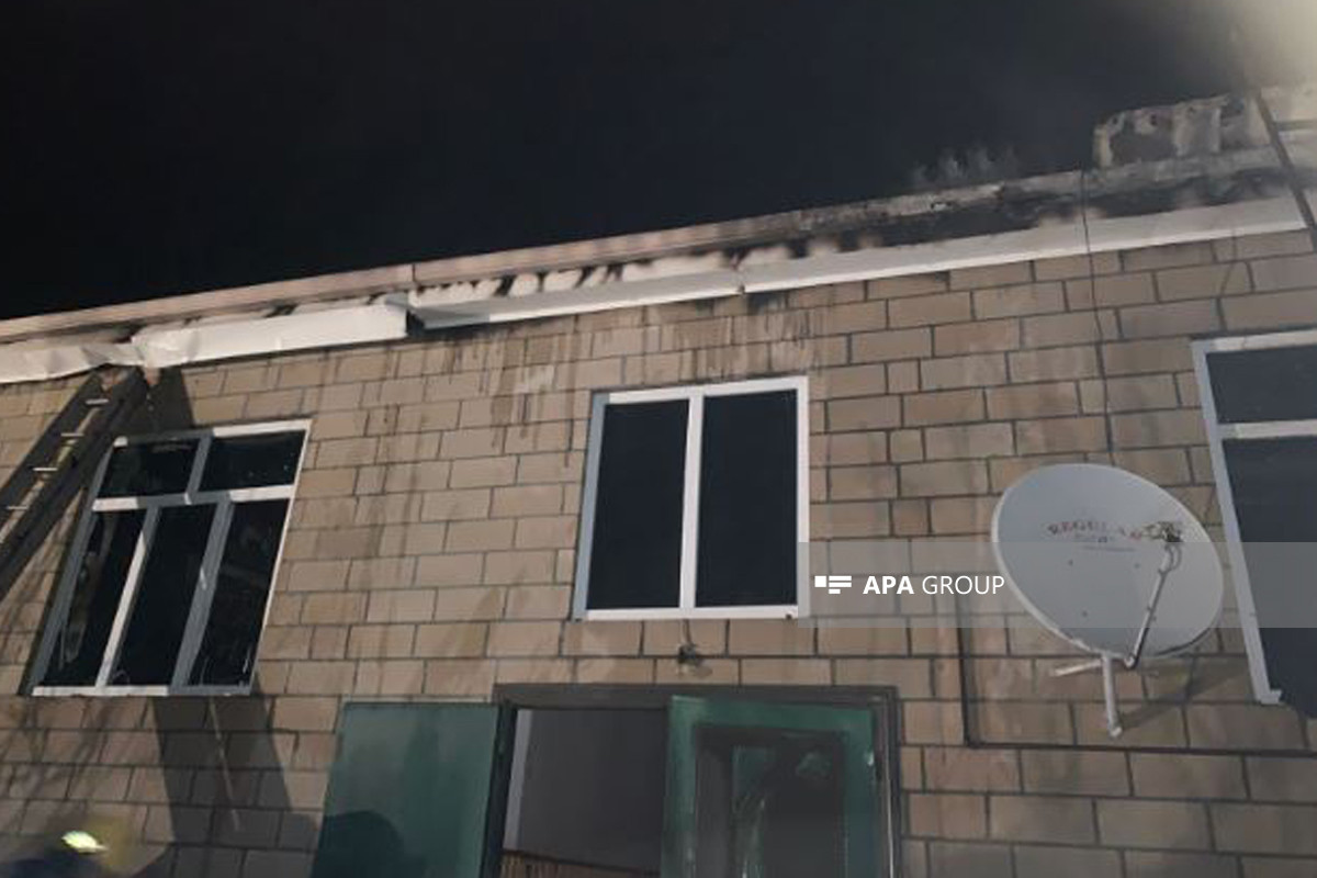 Balakəndə fərdi yaşayış evi yanıb - FOTO