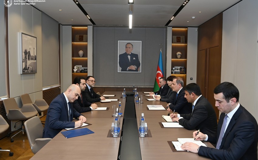 Ceyhun Bayramov Baş katiblə görüşdü