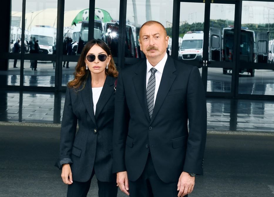 Prezident və birinci xanım "Ağalı" hotelinin açılışında