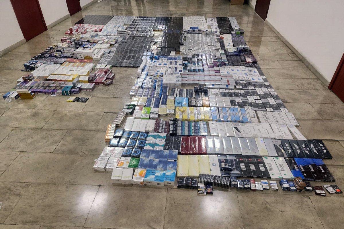 Aksiz markasız külli miqdarda siqaretlər aşkar edilib - FOTO