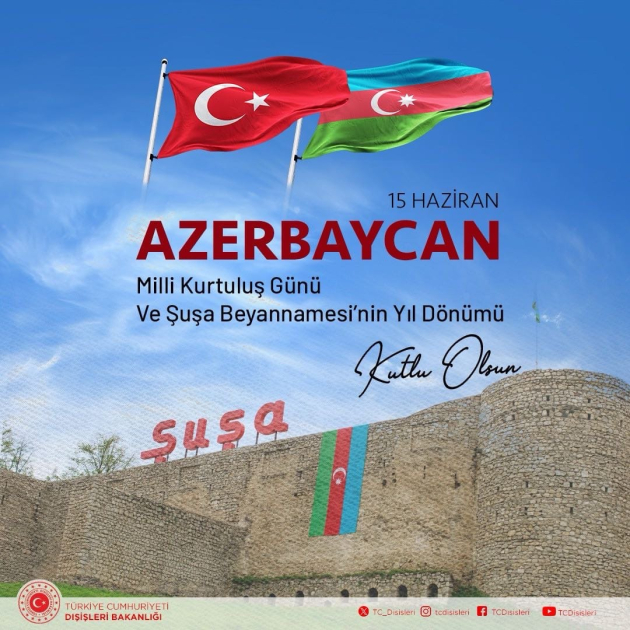 Əbədiyyən bir yerdə olacağıq - Türkiyə XİN-dən paylaşım