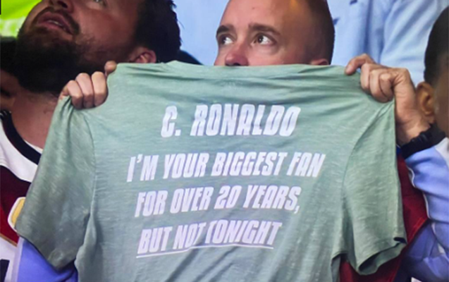 Azarkeşdən Ronaldoya: “Bu gecə fanatın deyiləm”