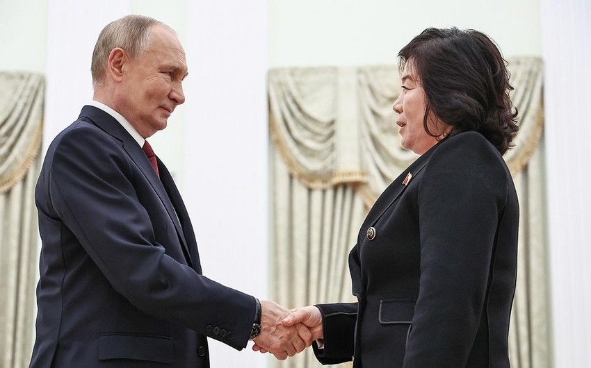 Putin Şimali Koreyalı nazirlə görüşüb