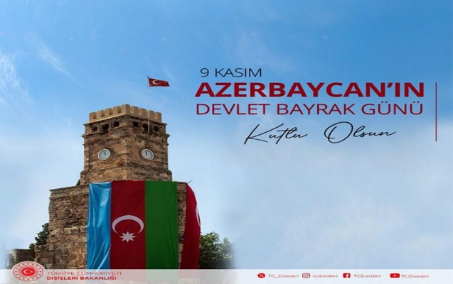 Türkiyə XİN-dən Dövlət Bayrağı Günü ilə bağlı paylaşım