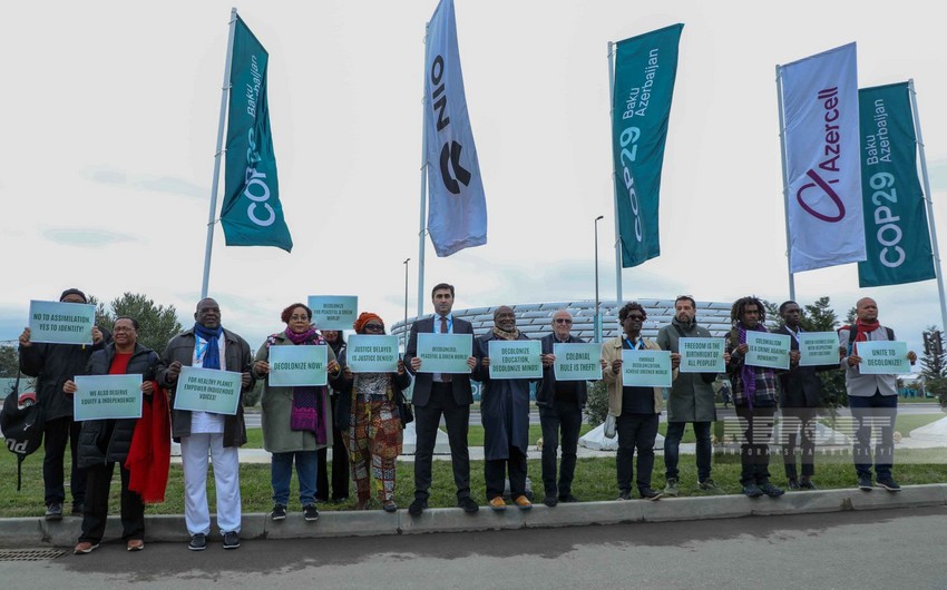 COP29-da kolonializmə qarşı aksiya keçirilir