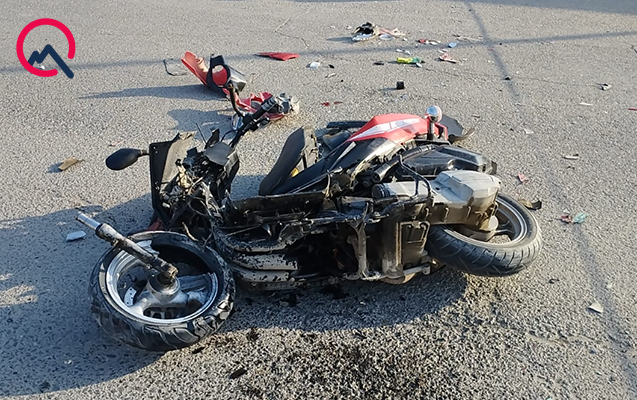 72 yaşlı motosikletçini maşın vurub öldürdü - FOTOLAR