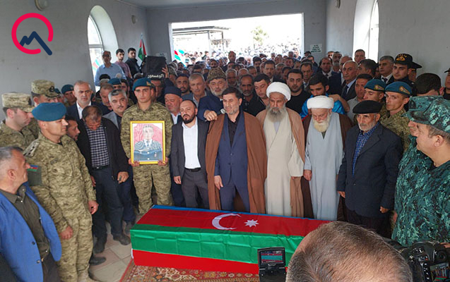 Həlak olan hərbçimizlə vida mərasimi keçirilir - FOTOLAR