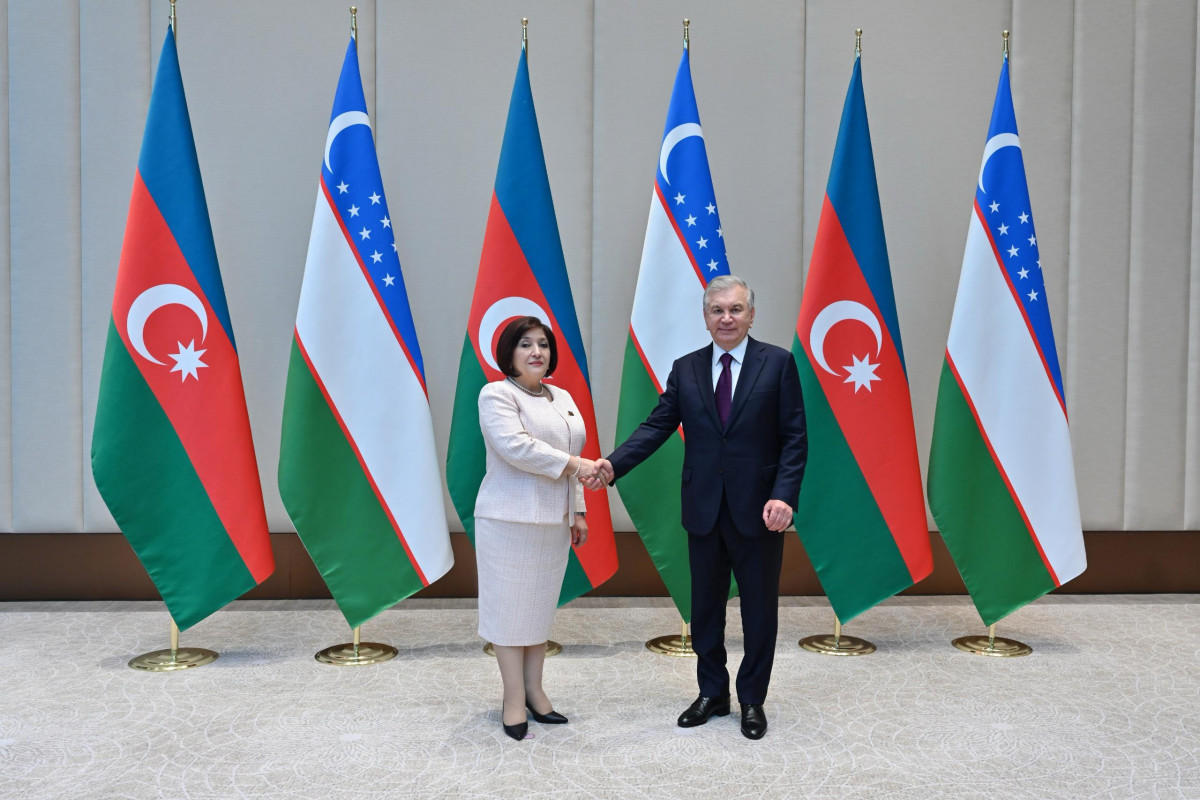 Sahibə Qafarova Şavkat Mirziyoyevlə görüşüb - FOTOLAR