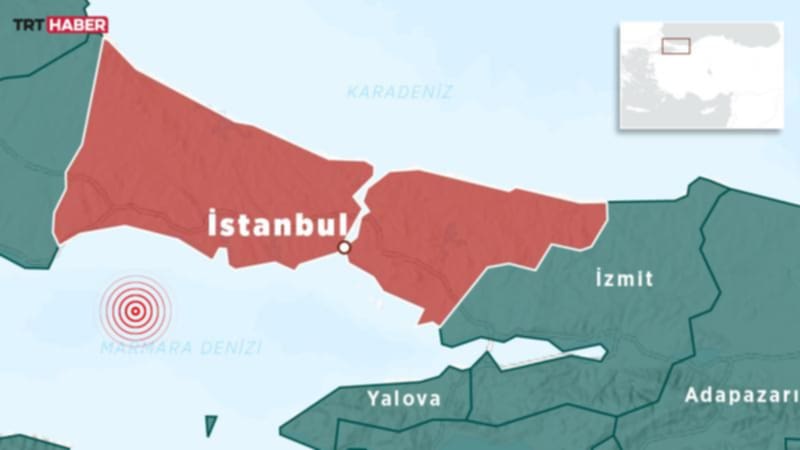 İstanbulda ard-arda 8 zəlzələ olub