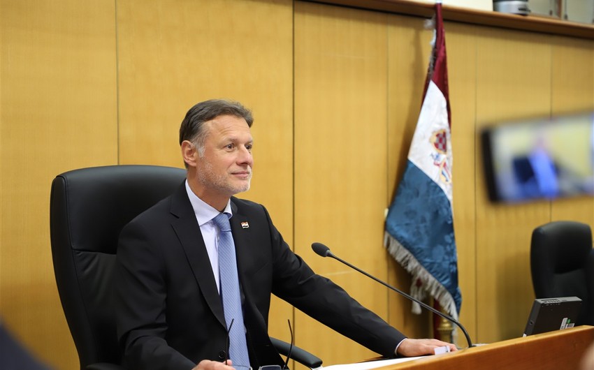 Xorvatiya parlamentinin sədri Azərbaycana gələcək