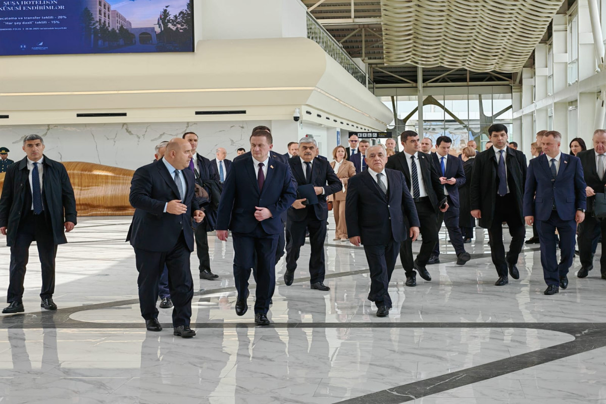 Əli Əsədov belaruslu həmkarını Füzuliyə apardı - FOTOLAR