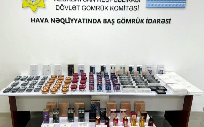 Azərbaycanda sərnişinlərə paylanılaraq ölkəyə qanunsuz keçirilən mallar aşkarlanıb