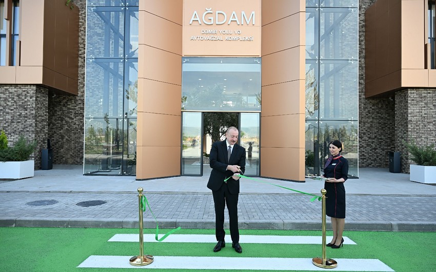 Prezident Ağdamda açılışda iştirak etdi - YENİLƏNİB