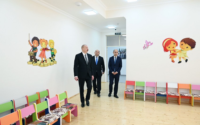 Ağdamın Kəngərli kəndində körpələr evi-uşaq bağçasının açılışı olub - FOTO