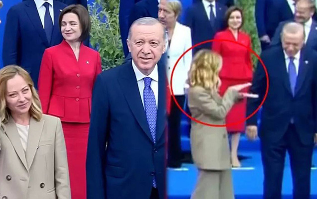 Ərdoğanla Meloninin bu görüntüsü gündəm oldu - VIDEO