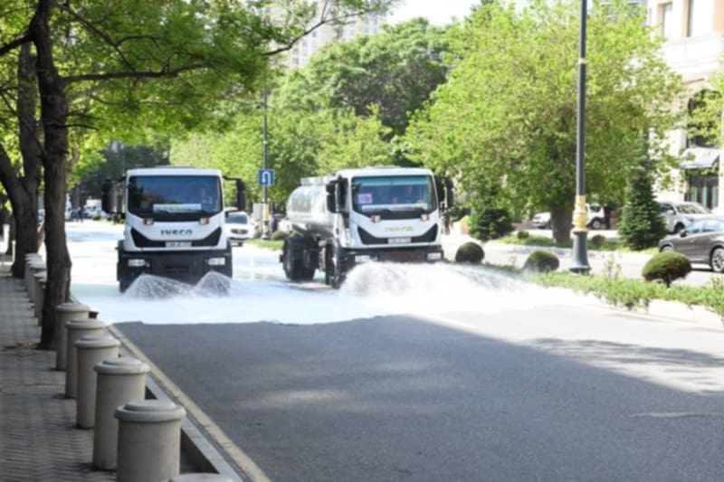 Paytaxtda növbəti genişmiqyaslı təmizlik işləri aparılıb - FOTO