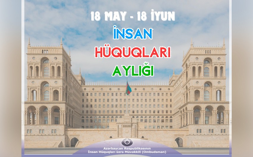 Ombudsman “İnsan Hüquqları Aylığı”nın elan olunması ilə əlaqədar müraciət yayıb