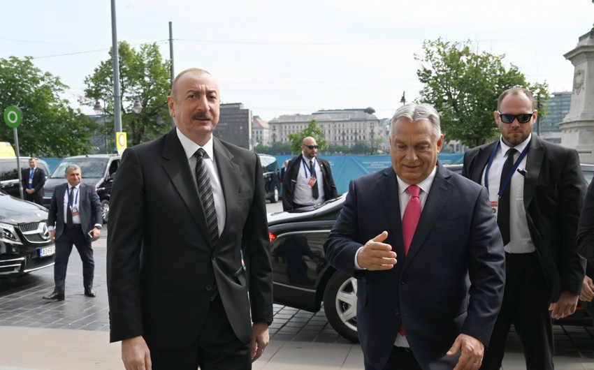Prezident Budapeştdə TDT-nin iclasında iştirak edir