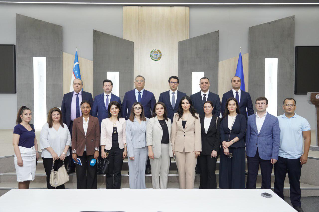 Özbəkistanda Azərbaycan nümayəndə heyəti ilə görüş keçirilib - FOTOLAR