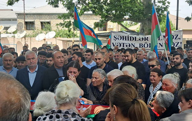 İtkin şəhidimiz dəfn olundu - FOTOLAR