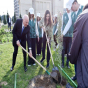 Leyla və Arzu Əliyevalar ağacəkmə aksiyasında - FOTOLAR