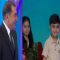 Xalq artisti efirə nəvələri ilə çıxdı