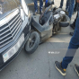 Gəncədə avtomobillə motosiklet toqquşub: Xəsarət alan var