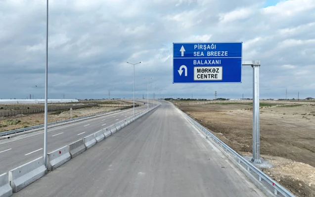 Sabahdan bu yolda hərəkət istiqaməti dəyişdirilir - FOTOLAR