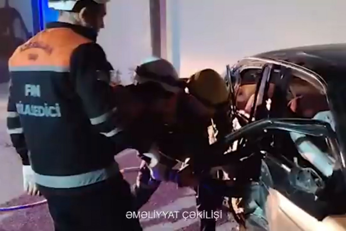 Sabunçuda yol qəzası olub: Bir nəfər xəsarət alıb - VİDEO