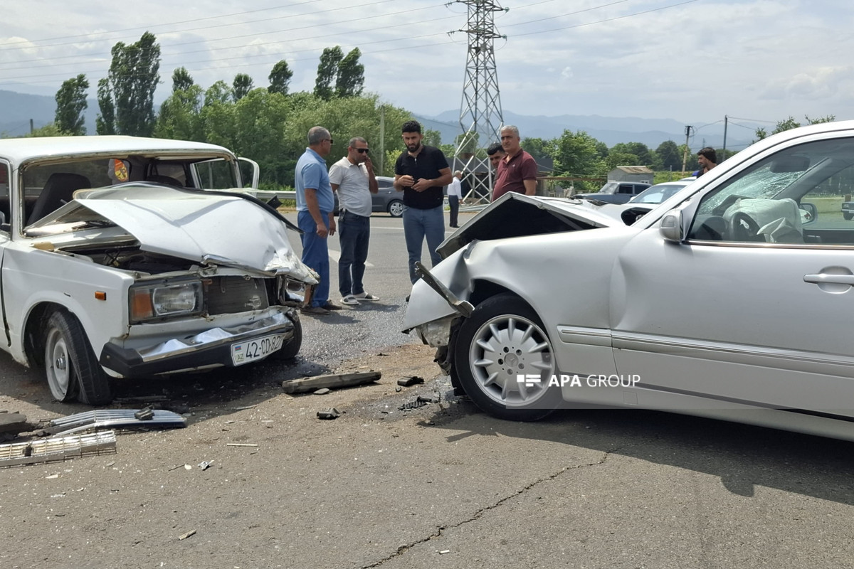 Lənkəranda yol qəzasında 5 nəfər xəsarət alıb - FOTOLAR
