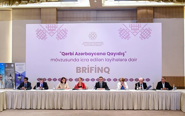 “Qərbi Azərbaycana qayıdış” mövzusunda brifinq keçirildi - FOTOLAR