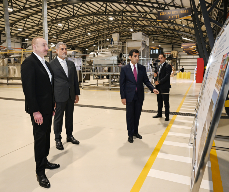 Prezident bu zavodun açılışında İŞTİRAK ETDİ - FOTOLAR