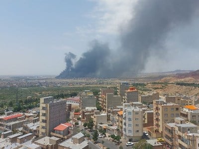 Təbrizdə hava limanı belə vurulub