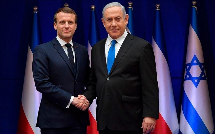Makron və Netanyahu arasında telefon danışığı olub
