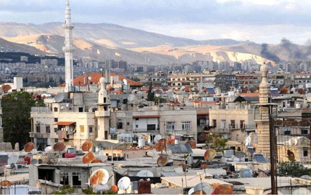 Dəməşqdə güclü partlayış səsləri eşidildi