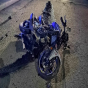 Qaxda motosiklet aşıb