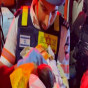 Raketin vurduğu evdən 6 günlük körpə xilas edilib - FOTOLAR