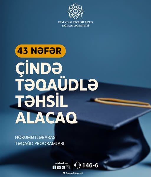 Azərbaycanlı tələbələr Çində təqaüdlə OXUYACAQLAR