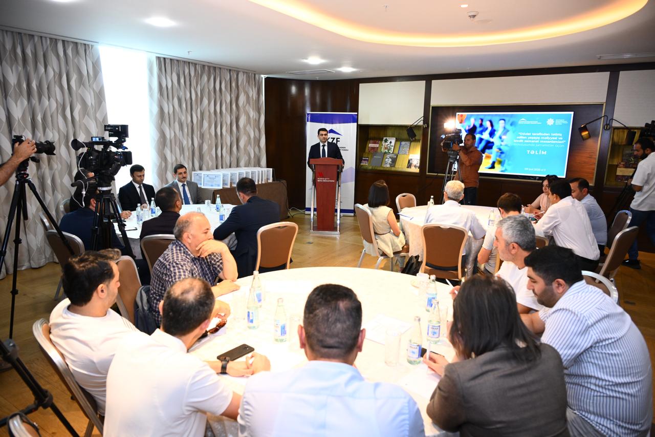Media nümayəndələri üçün təlim keçirilib