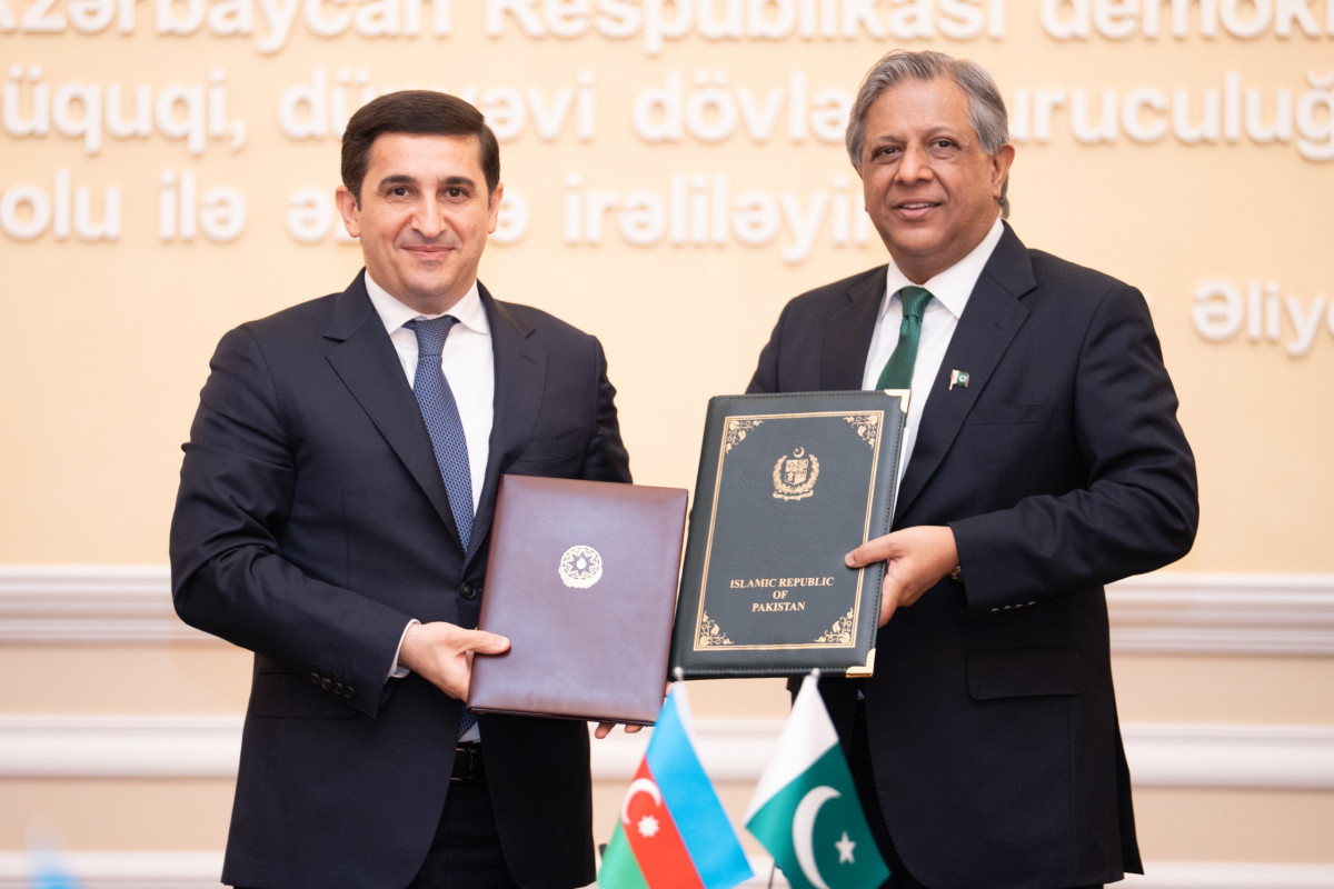 Ədliyyə naziri Fərid Əhmədov pakistanlı həmkarı ilə görüşüb - FOTOLAR