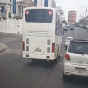 Yol qazıldı: Avtobuslar yolda qaldı