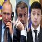 Makron Putindən sonra Zelenski ilə də danışdı