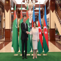 Sahibə Qafarova Qurbanqulu Berdiməhəmmədov ilə görüşüb - FOTOLAR