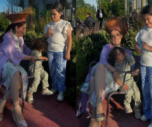 Nəvəsinin ad gününü belə təbrik etdi - FOTOLAR